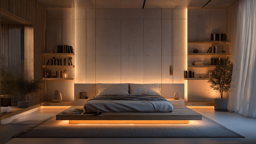 LED Strips Under Shelves or Beds