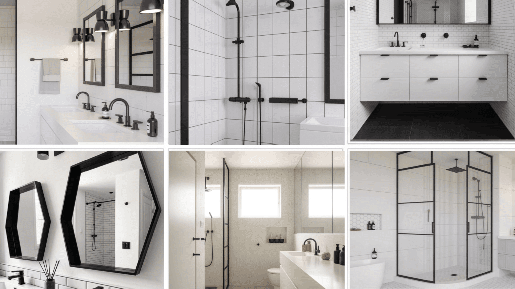 Modern Minimalist Black and White Bathroom Ideas