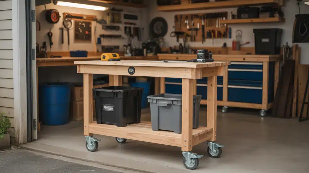 Rolling Workbench With Lockable
