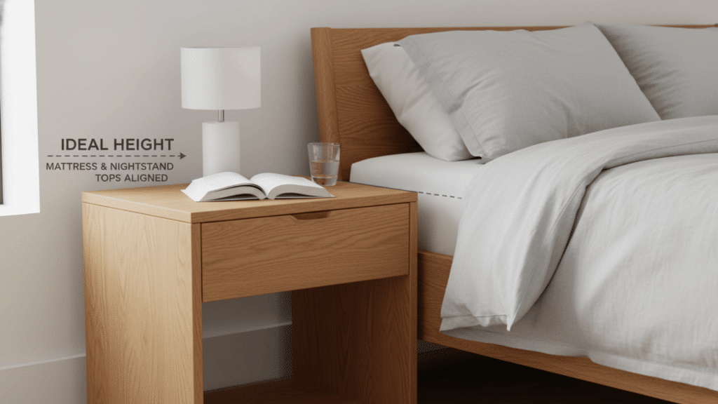 Should Nightstands Be Taller or Shorter Than Beds?