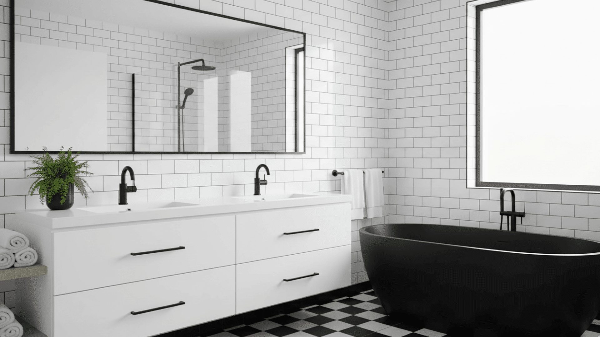 black and white bathroom ideas