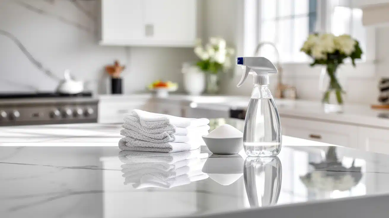 how to clean quartz countertops