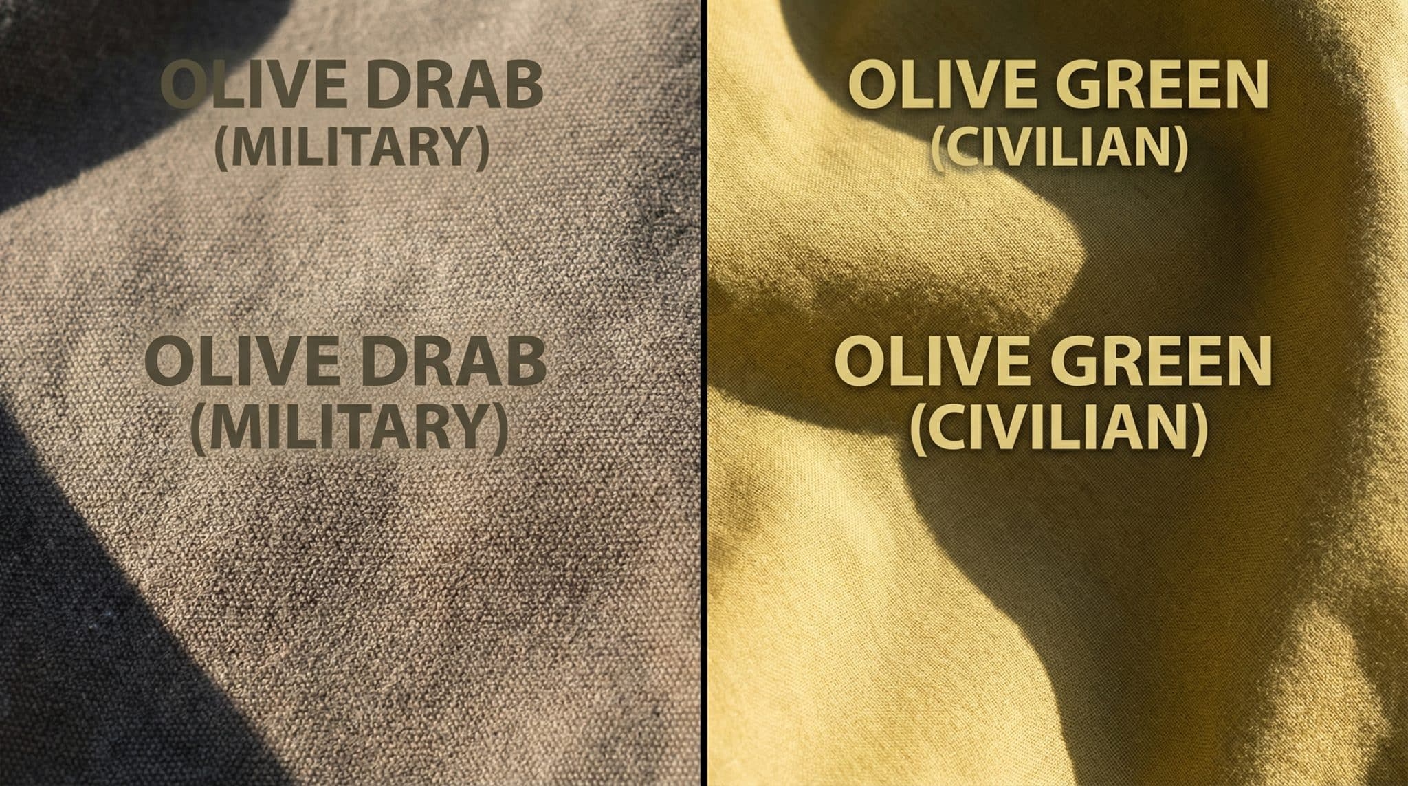 Olive Drab vs Olive Green Differences
