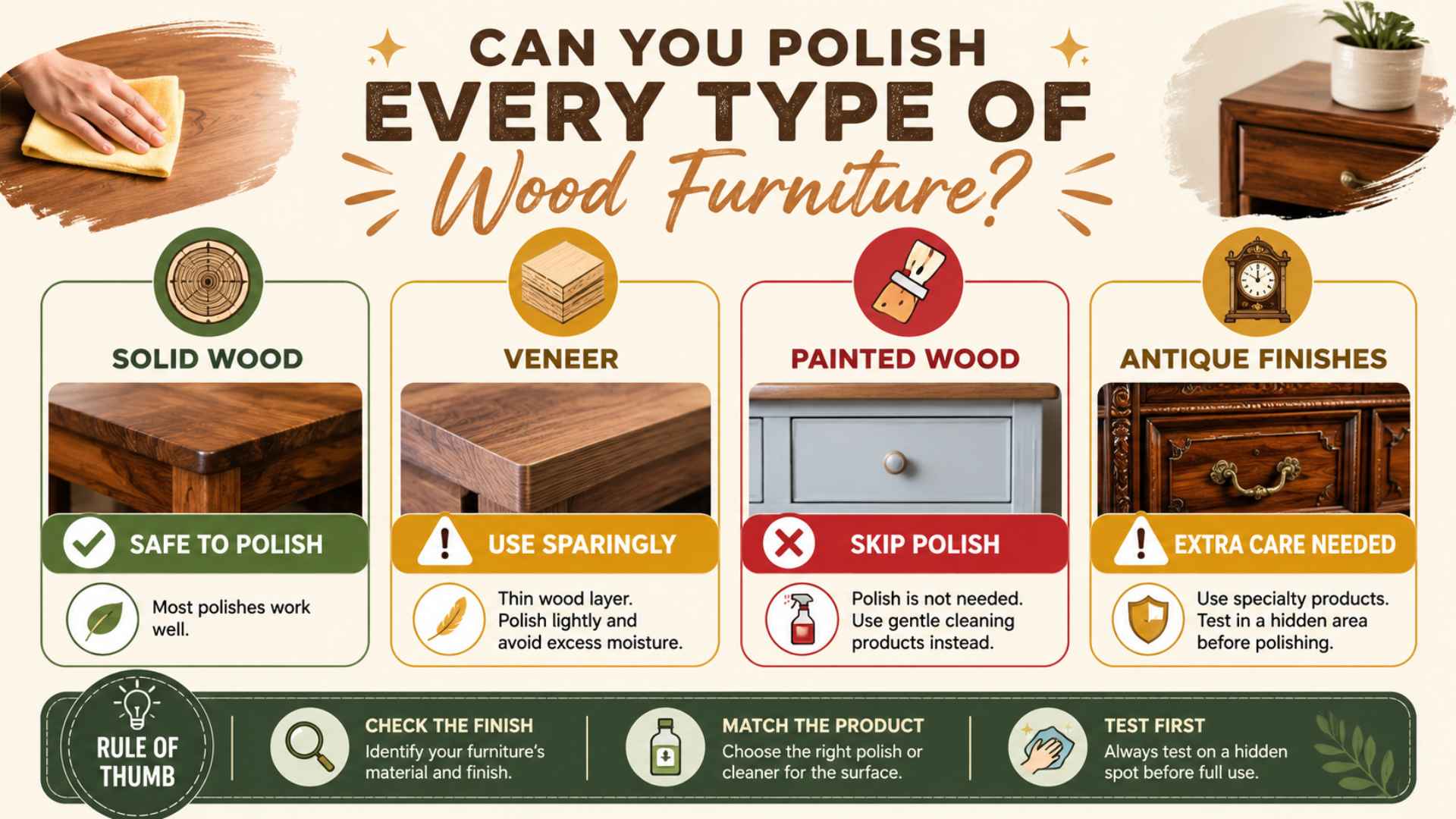 Can you polish every type of wood