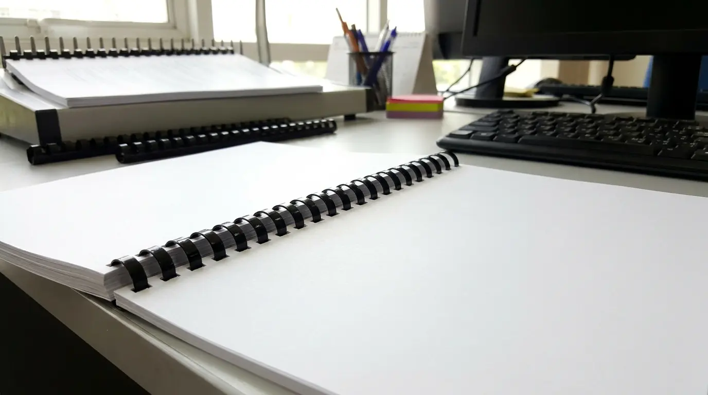 Comb-bound document with removable and replaceable pages