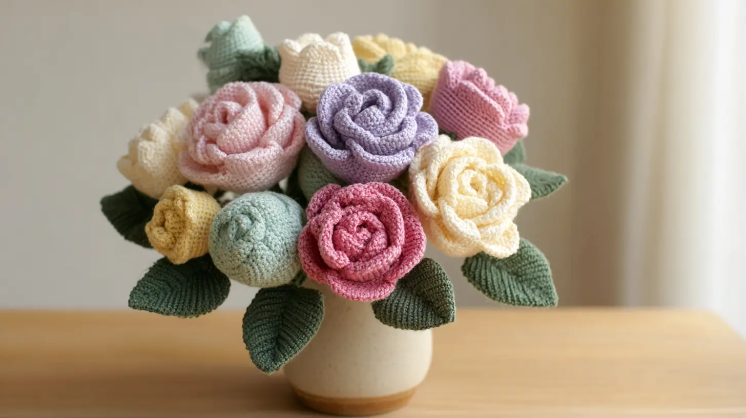 crochet flower bouquet