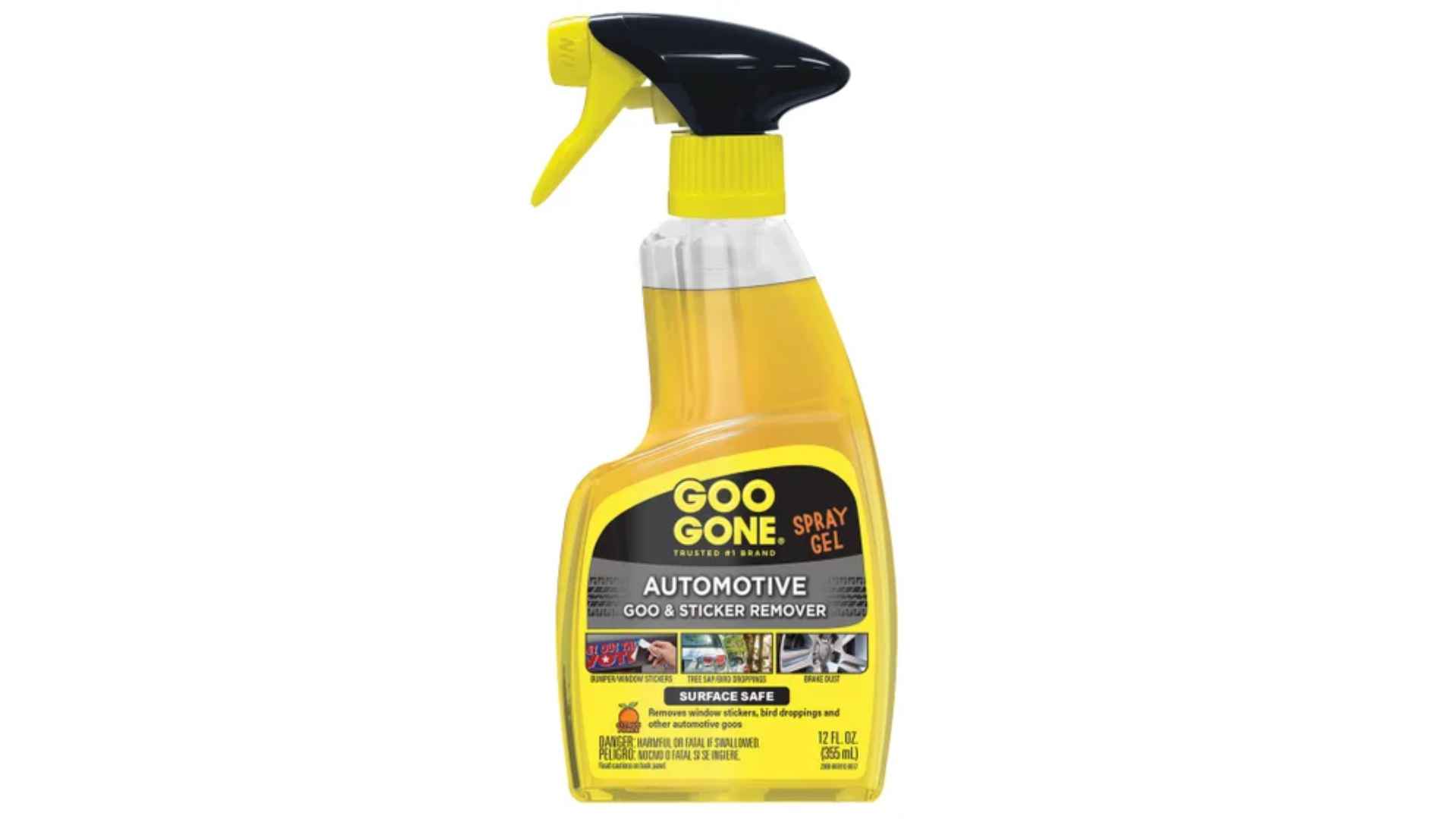 Goo Gone Automotive Spray Gel for car stickers, sap, bird droppings, and brake dust