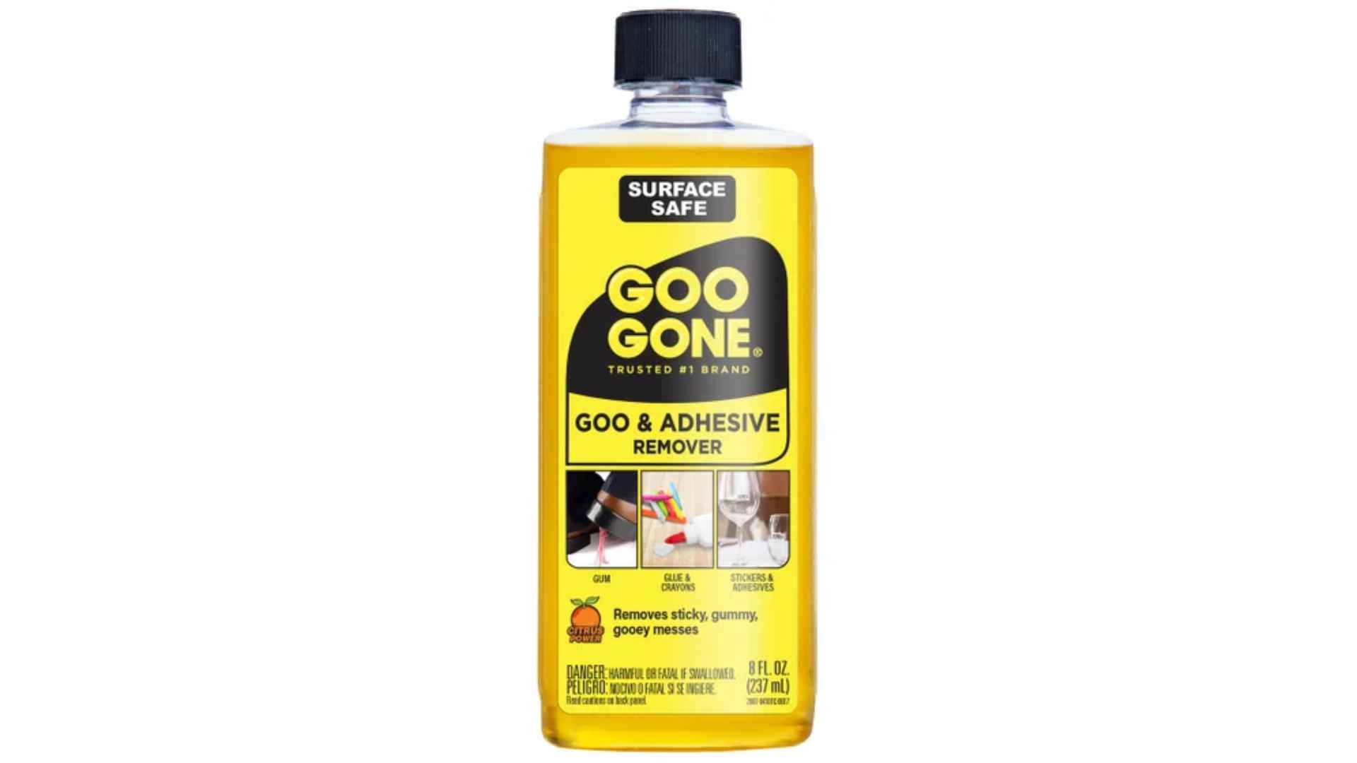 Goo Gone Original Liquid bottle for removing stickers and adhesive from hard surfaces