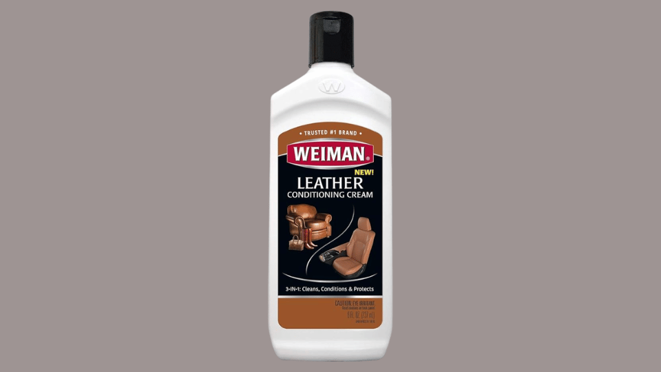 Weiman Leather 3-in-1 Cream on a plain background