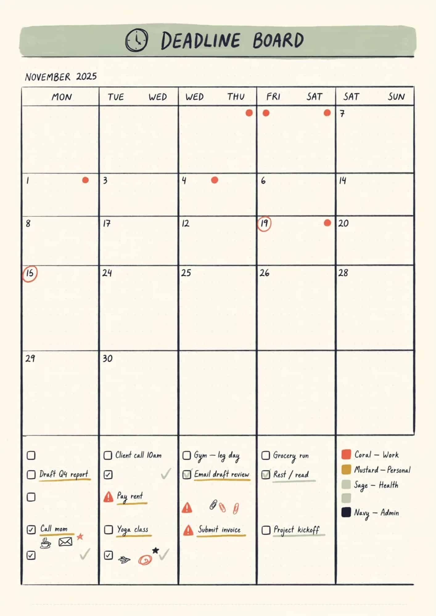 Deadline Boards