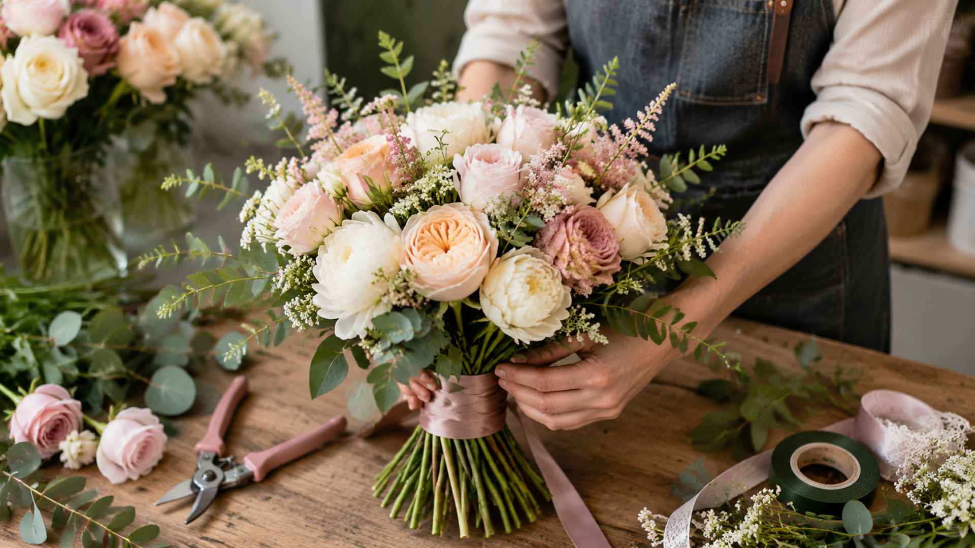 How to make a flower bouquet