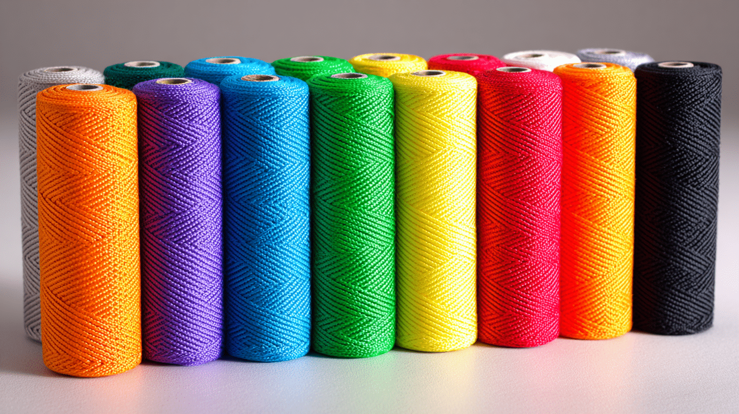 Bright nylon cord spools with a smooth durable finish for beaded friendship bracelets