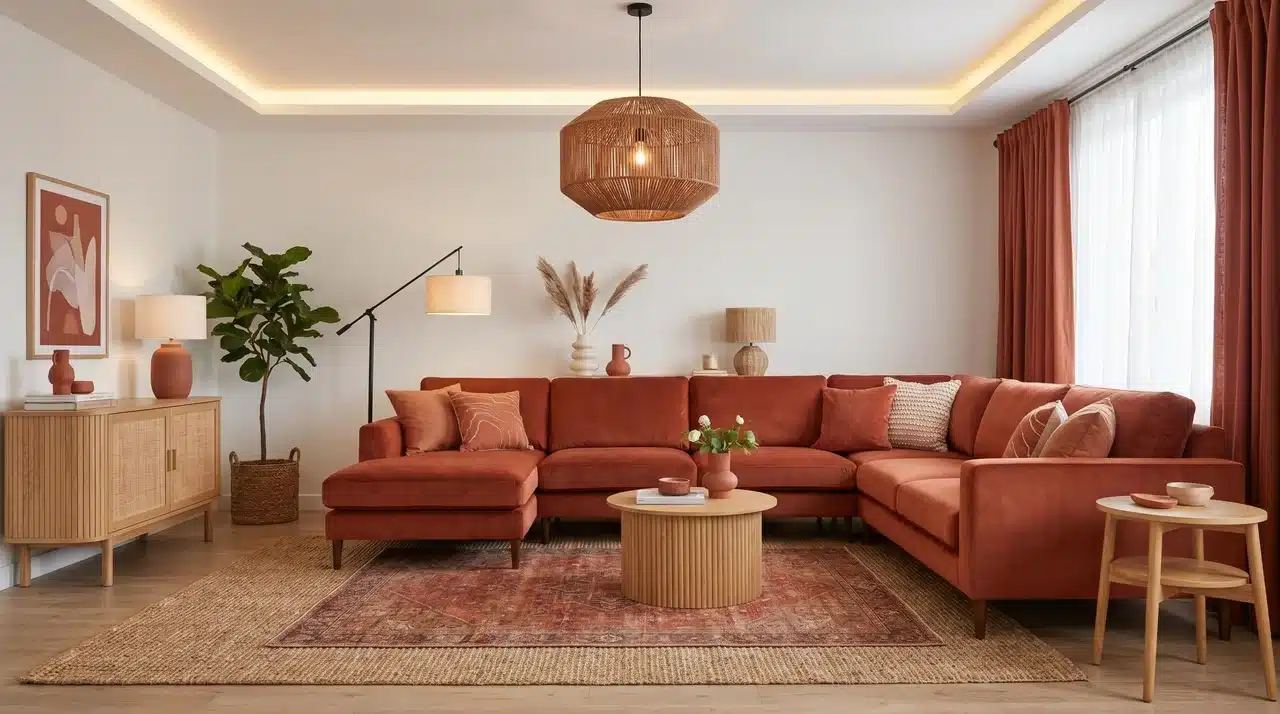 A functional and balanced living room showing DrHomey interior design principles in practice