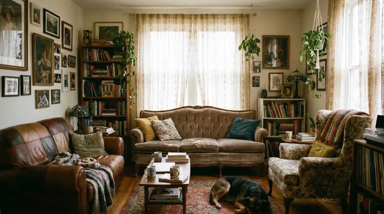 A real and practical home interior contrasting aspirational aesthetics with DrHomey interior design principles