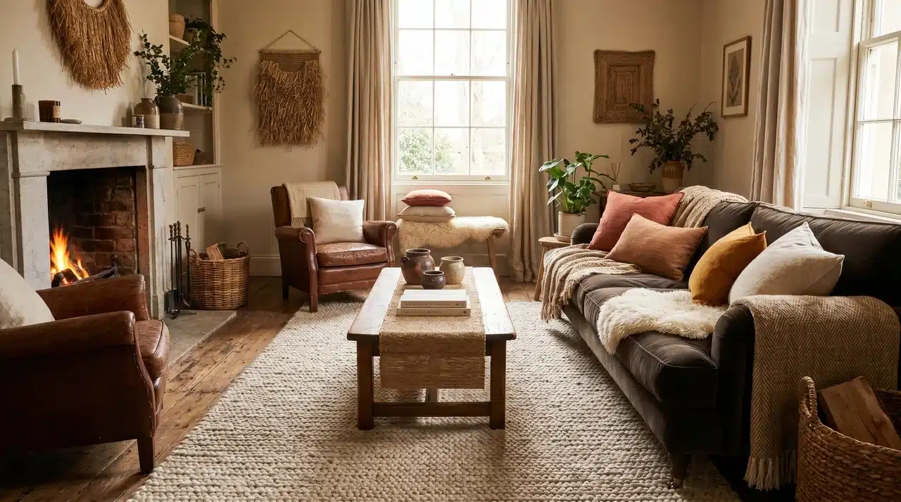 A finished and cohesive living space created using DrHomey interior design framework